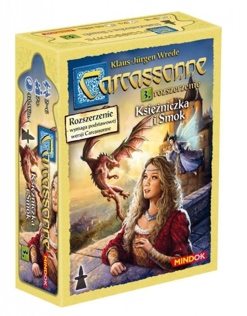 Gra Carcassonne PL 3. Księżniczka i Smok, Edycja 2 Gra Carcassonne PL 3. Księżniczka i Smok, Edycja 2