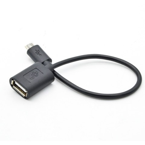 Kabel OTG 15cm czarny Kabel OTG 15cm czarny