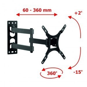 Uchwyt do TV LCD/LED 17-42 25KG AR-57A regulacja pionowa/pozioma Uchwyt do TV LCD/LED 17-42 25KG AR-57A regulacja pionowa/pozioma