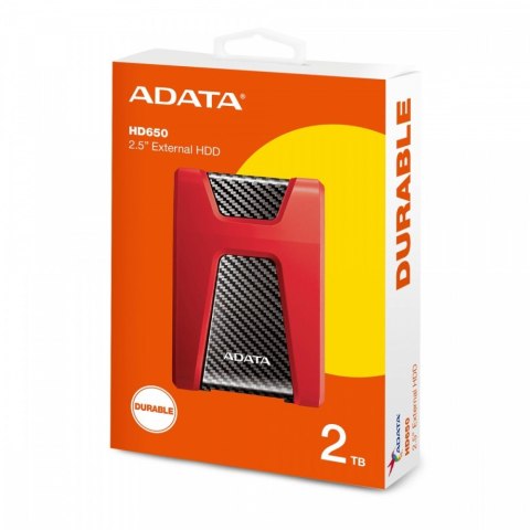 DashDrive Durable HD650 2TB 2.5'' USB3.1 Czerwony DashDrive Durable HD650 2TB 2.5'' USB3.1 Czerwony