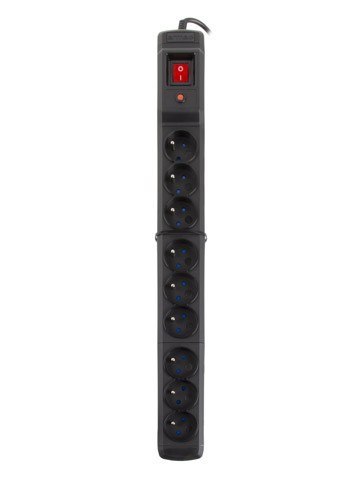 Listwa przeciwprzepięciowa Multi M9 1.5m czarna (9 gniazd) Listwa przeciwprzepięciowa Multi M9 1.5m czarna (9 gniazd)