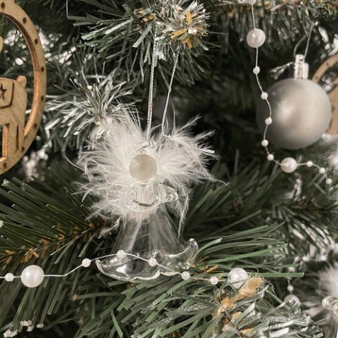 Bombki przezroczyste- aniołki 6szt. Ruhhy 22497 Ruhhy