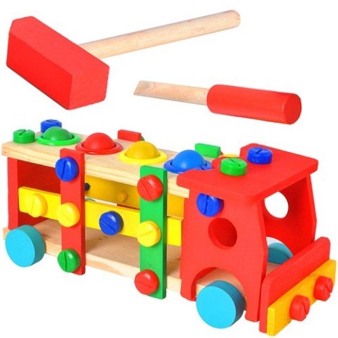 Ciężarówka edukacyjna drewniana 22372 Iso Trade Ciężarówka edukacyjna drewniana 22372 Iso Trade
