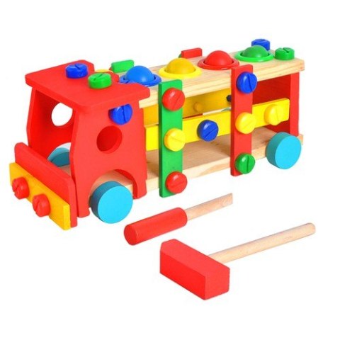 Ciężarówka edukacyjna drewniana 22372 Iso Trade Ciężarówka edukacyjna drewniana 22372 Iso Trade