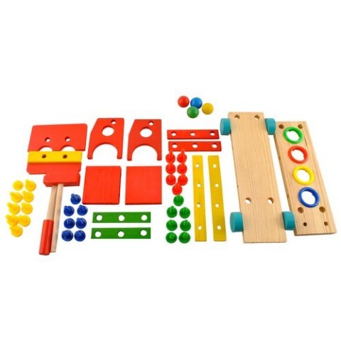 Ciężarówka edukacyjna drewniana 22372 Iso Trade Ciężarówka edukacyjna drewniana 22372 Iso Trade