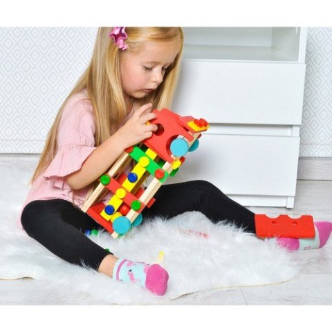 Ciężarówka edukacyjna drewniana 22372 Iso Trade Ciężarówka edukacyjna drewniana 22372 Iso Trade