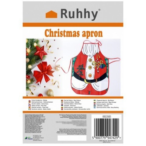 Fartuch świąteczny- mikołaj Ruhhy 22683 Ruhhy Fartuch świąteczny- mikołaj Ruhhy 22683 Ruhhy
