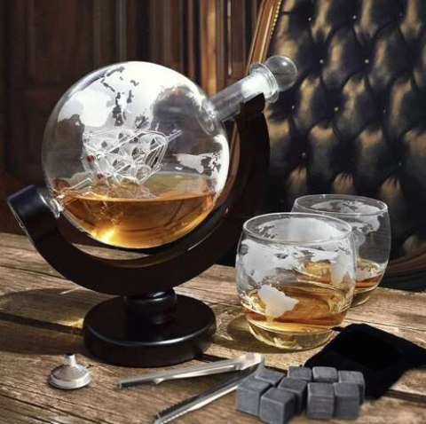 Karafka- globus- zestaw do whisky Malatec 22553 Malatec Karafka- globus- zestaw do whisky Malatec 22553 Malatec