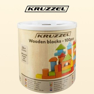 Klocki drewniane- 100szt. Kruzzel 22666 Kruzzel