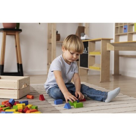 Klocki drewniane- 100szt. Kruzzel 22666 Kruzzel Klocki drewniane- 100szt. Kruzzel 22666 Kruzzel