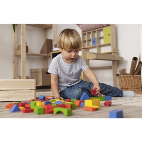 Klocki drewniane- 100szt. Kruzzel 22666 Kruzzel Klocki drewniane- 100szt. Kruzzel 22666 Kruzzel