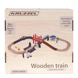 Kolejka drewniana- tor Kruzzel 22646 Kruzzel