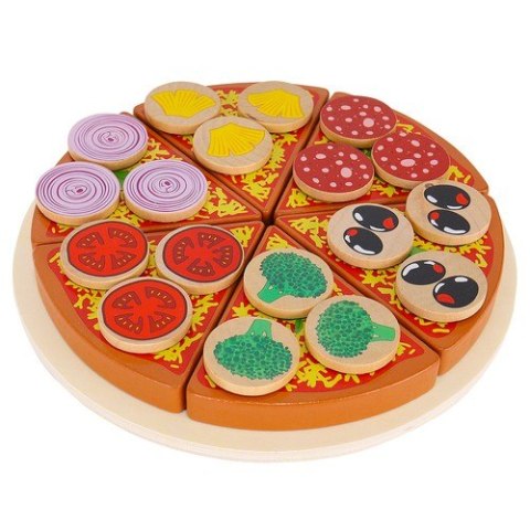 Pizza drewniana - zestaw 22471 Kruzzel Pizza drewniana - zestaw 22471 Kruzzel