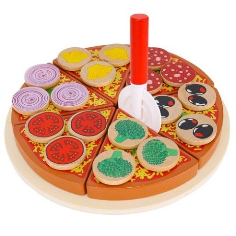 Pizza drewniana - zestaw 22471 Kruzzel Pizza drewniana - zestaw 22471 Kruzzel