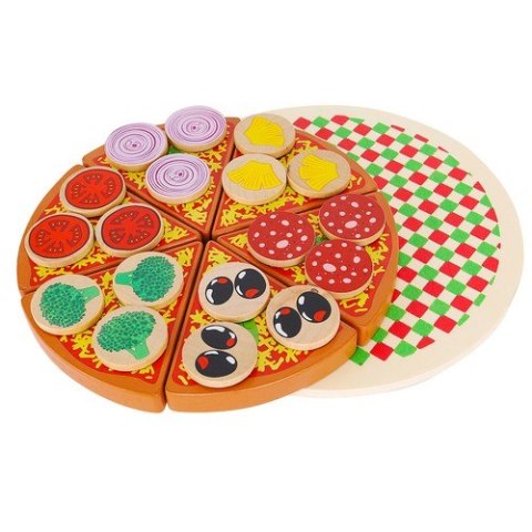 Pizza drewniana - zestaw 22471 Kruzzel Pizza drewniana - zestaw 22471 Kruzzel