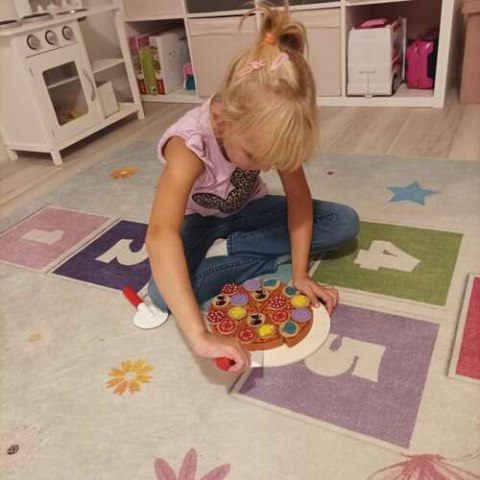 Pizza drewniana - zestaw 22471 Kruzzel Pizza drewniana - zestaw 22471 Kruzzel