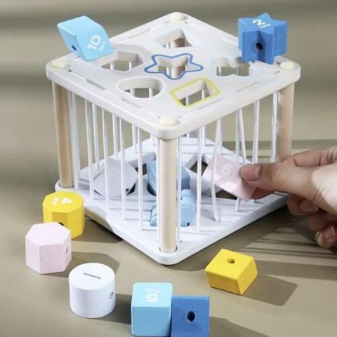 Sorter- kostka sensoryczna drewniana 22885 Kruzzel Sorter- kostka sensoryczna drewniana 22885 Kruzzel