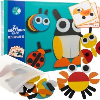 Układanka drewniana- puzzle Kruzzel 22426 Kruzzel