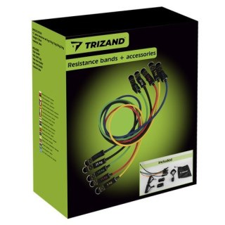 Zestaw gum do ćwiczeń + akcesoria Trizand 22716 Trizand