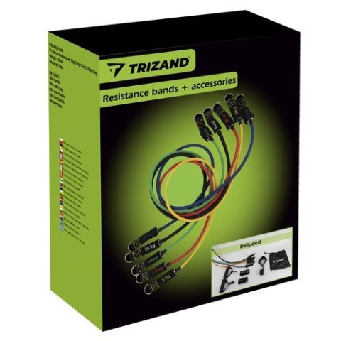 Zestaw gum do ćwiczeń + akcesoria Trizand 22716 Trizand