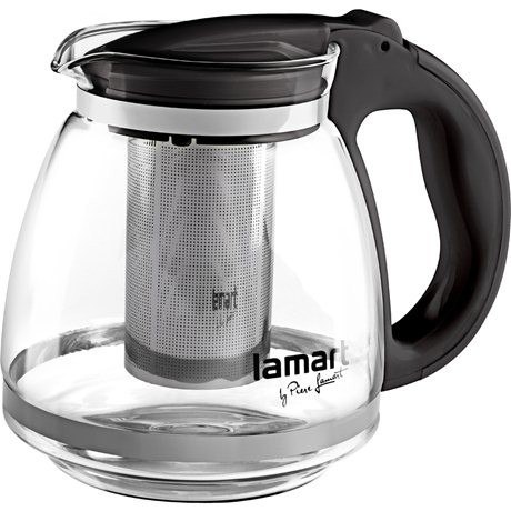 Dzbanek z zaparzaczem LT7027 czarny 1,5L Dzbanek z zaparzaczem LT7027 czarny 1,5L