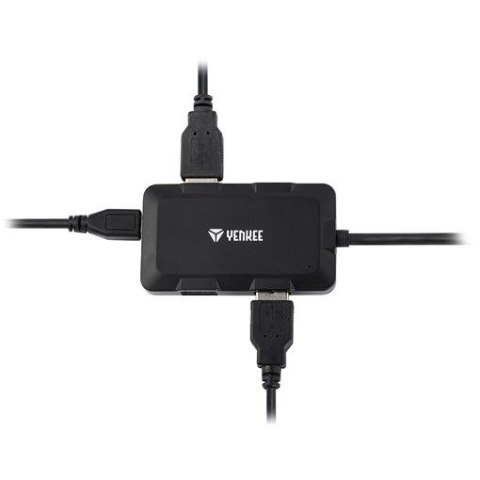 Hub ładujący z 4 portami USB YHB 4341BK, Hub ładujący z 4 portami USB YHB 4341BK,