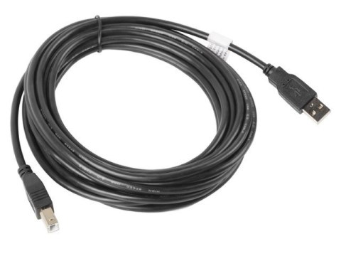 Kabel USB 2.0 AM-BM 5M czarny Kabel USB 2.0 AM-BM 5M czarny