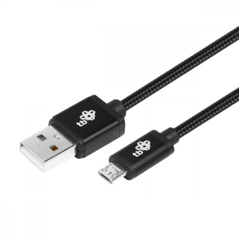 Kabel USB-Micro USB 1.5 m. czarny sznurek Kabel USB-Micro USB 1.5 m. czarny sznurek