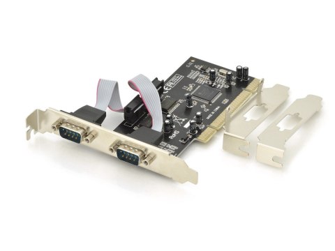 Karta rozszerzeń/Kontroler RS232 PCI, 2xDB9, Low Profile, Chipset: MCS9865 Karta rozszerzeń/Kontroler RS232 PCI, 2xDB9, Low Profile, Chipset: MCS9865
