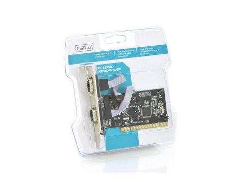 Karta rozszerzeń/Kontroler RS232 PCI, 2xDB9, Low Profile, Chipset: MCS9865 Karta rozszerzeń/Kontroler RS232 PCI, 2xDB9, Low Profile, Chipset: MCS9865