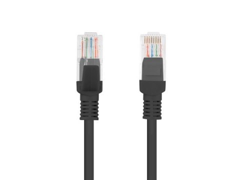 Patchcord kat.5e 1.0M UTP czarny Patchcord kat.5e 1.0M UTP czarny