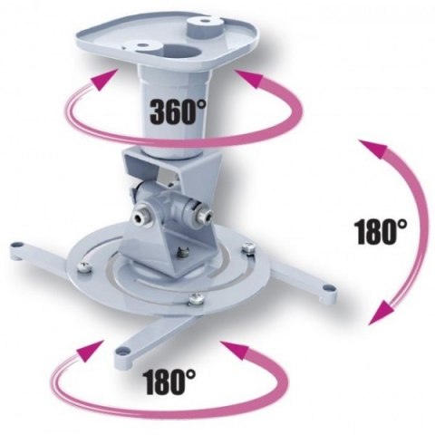 Ramię do projektora 22cm 10kg sufitowe białe Ramię do projektora 22cm 10kg sufitowe białe