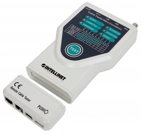 Tester okablowania 5-W-1 RJ11/RJ45/USB/1394/BNC Tester okablowania 5-W-1 RJ11/RJ45/USB/1394/BNC