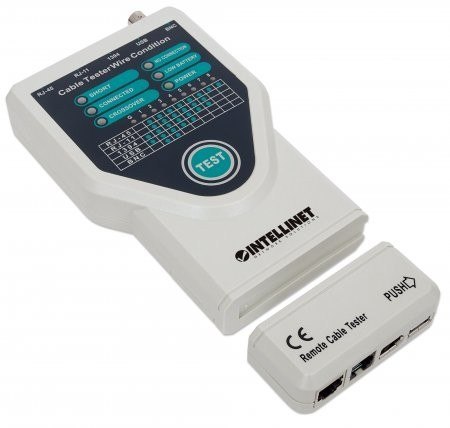 Tester okablowania 5-W-1 RJ11/RJ45/USB/1394/BNC Tester okablowania 5-W-1 RJ11/RJ45/USB/1394/BNC