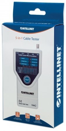 Tester okablowania 5-W-1 RJ11/RJ45/USB/1394/BNC Tester okablowania 5-W-1 RJ11/RJ45/USB/1394/BNC