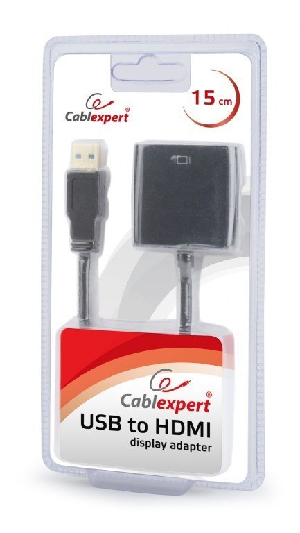 Adapter USB 3.0/HDMI-A 19pin/żeński Adapter USB 3.0/HDMI-A 19pin/żeński