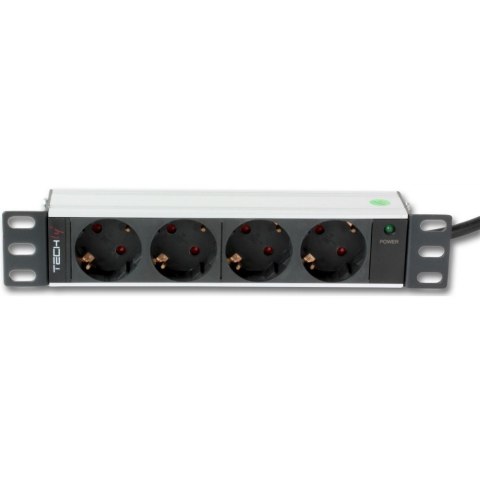 Listwa zasilająca Rack 10 1U 250V/16A 4xSchuko, 1,8m Listwa zasilająca Rack 10 1U 250V/16A 4xSchuko, 1,8m