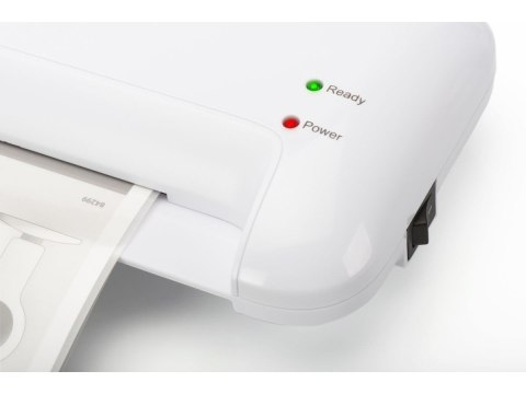 Laminator A4, prędkość: 400mm/min., grubość: 80-125 mikronów, biały Laminator A4, prędkość: 400mm/min., grubość: 80-125 mikronów, biały