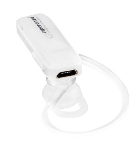Słuchawka douszna bluetooth Celebes biała Słuchawka douszna bluetooth Celebes biała