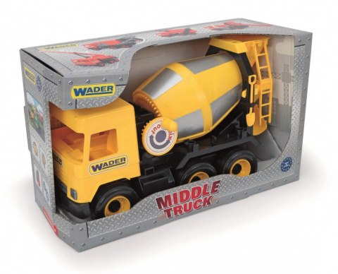 Betoniarka żółta 38 cm Middle Truck w kartonie Betoniarka żółta 38 cm Middle Truck w kartonie
