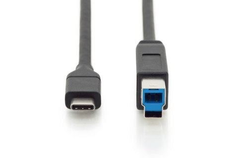 Kabel połączeniowy USB 3.0 SuperSpeed 5Gbps Typ USB C/B M/M Power Delivery czarny 1.8m Kabel połączeniowy USB 3.0 SuperSpeed 5Gbps Typ USB C/B M/M Power Delivery czarny 1.8m