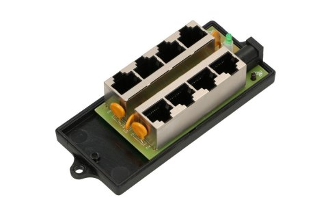 PoE Injector 4 porty w czarnej obudowie PoE Injector 4 porty w czarnej obudowie