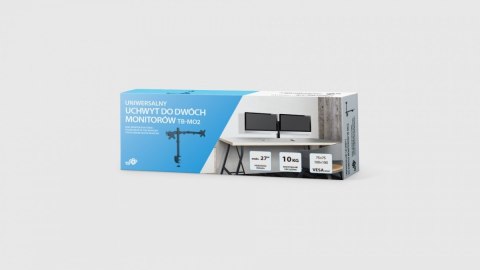 Uchwyt TB-MO2 do dwóch monitorów dwuramienny do 27" 10kg VESA 100 Uchwyt TB-MO2 do dwóch monitorów dwuramienny do 27" 10kg VESA 100