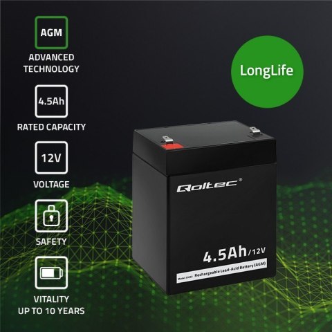 Akumulator AGM | 12V | 4.5Ah | max.1.35A