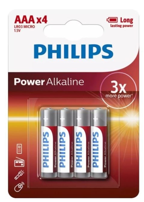 Baterie Power Alkaline AAA 4 szt. blister Baterie Power Alkaline AAA 4 szt. blister