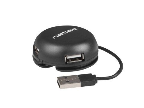 Hub USB 4 porty Bumblebee USB 2.0 czarny Hub USB 4 porty Bumblebee USB 2.0 czarny