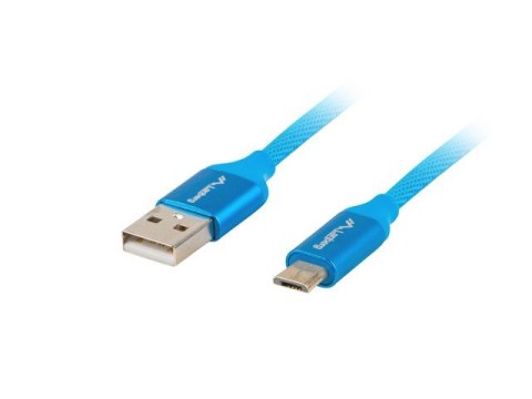 Kabel Premium USB micro BM - AM 2.0 1.8m niebieski QC 3.0 Kabel Premium USB micro BM - AM 2.0 1.8m niebieski QC 3.0