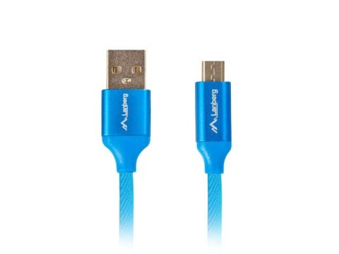 Kabel Premium USB micro BM - AM 2.0 1.8m niebieski QC 3.0 Kabel Premium USB micro BM - AM 2.0 1.8m niebieski QC 3.0