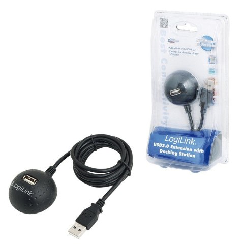 Kabel przedłużacz USB 2.0 ze stacją dokujacą Kabel przedłużacz USB 2.0 ze stacją dokujacą