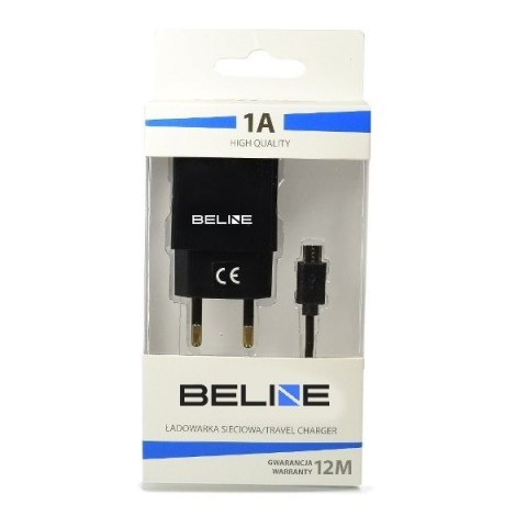 Ładowarka sieciowa USB + microUSB 1A czarna Ładowarka sieciowa USB + microUSB 1A czarna